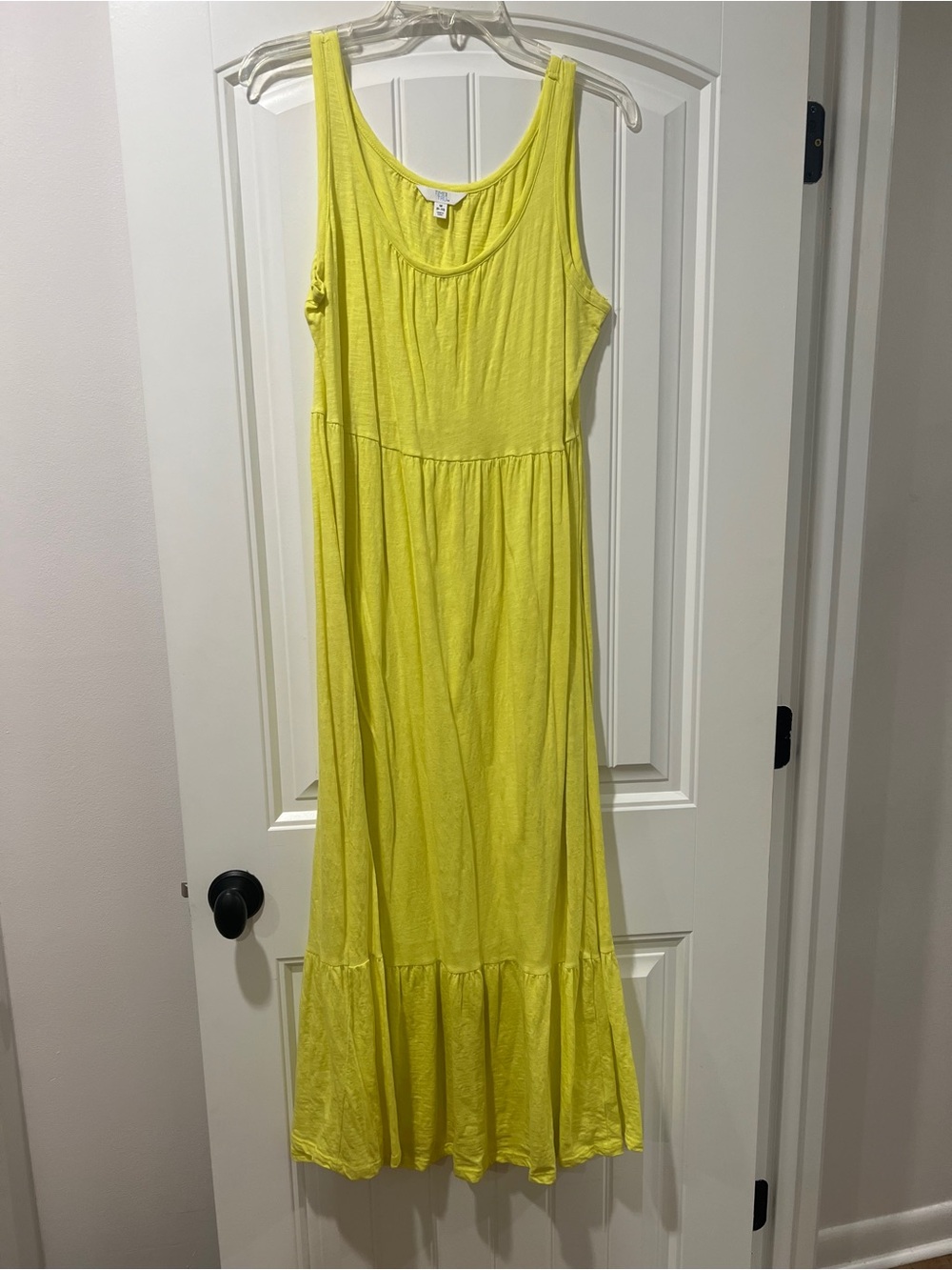 Time and Tru Women’s Yellow Sleeveless Maxi Dress size medium